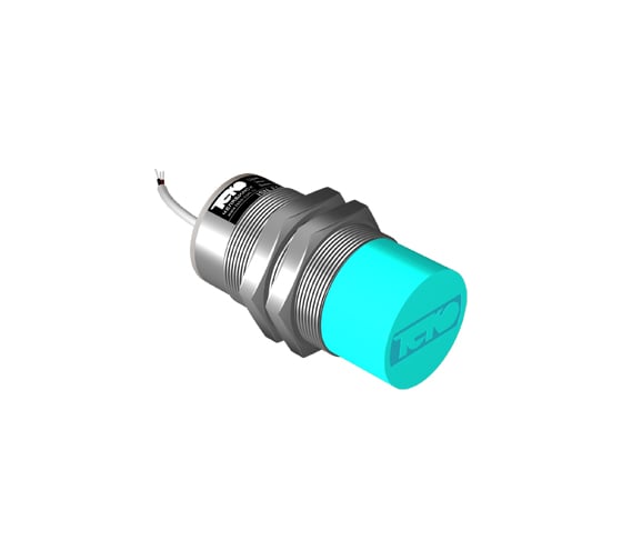 Индуктивный датчик ТЕКО ISN E9A-32N-20-LZ Sn=20 мм, корпус М36x1,5 алюминий не заподлицо, 10 ... 30 DC NС NPN, IP67, подключение кабель 00-00025510 1