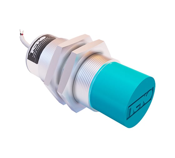 Индуктивный датчик ТЕКО ISN E8A-31N-15-LZ Sn=15 мм, корпус М30x1,5 алюминий не заподлицо, 10 ... 30 DC NO NPN, IP67, подключение кабель 00-00025489 1