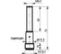 Индуктивный датчик ТЕКО ISB AC12B-32P-1,5-LS4-C Sn=1,5 мм, корпус М8x1 латунь заподлицо, 10 ... 30 DC NС PNP, IP67, подключение разъем 00-00038550 2