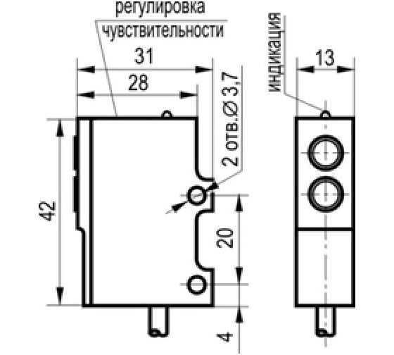 Оптический датчик ТЕКО OV I34A5-43P-R400-LZ 00-00027085