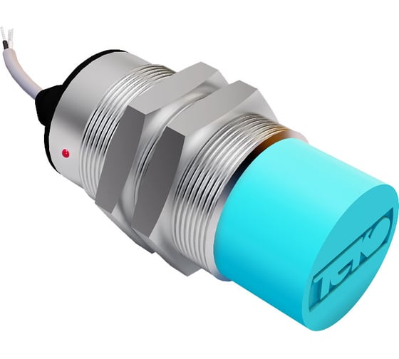 Индуктивный датчик ТЕКО ISN EF9A-31P-20-LZ Sn=20 мм, корпус М36x1,5 алюминий не заподлицо, 10 ... 30 DC NO PNP, IP67, подключение кабель 00-00025780 1