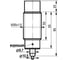 Индуктивный датчик ТЕКО ISN EF81A-11-15-LZ Sn=15 мм, корпус М30x1,5 алюминий не заподлицо, 20 ... 250 / 20 ... 320 AC/DC NO 2-х проводный, IP67, подключение кабель 00-00025744 2
