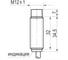 Индуктивный датчик ТЕКО ISN F2A-31N-4-LP-C Sn=4 мм, корпус М12x1 алюминий не заподлицо, 10 ... 30 DC NO NPN, IP67, подключение кабель 00-00033677 2