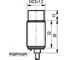 Индуктивный датчик ТЕКО ISN F5A-31N-10-L Sn=10 мм, корпус М22x1,5 алюминий не заподлицо, 10 ... 30 DC NO NPN, IP67, подключение кабель 00-00025886 2