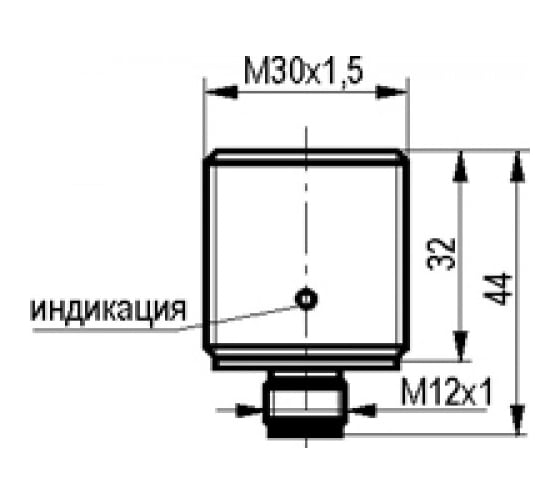 Индуктивный датчик ТЕКО ISB BC7A-31P-15-LS4 Sn=15 мм, корпус М30x1,5 алюминий заподлицо, 10 ... 30 DC NO PNP, IP67, подключение разъем 00-00024849