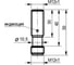 Индуктивный датчик ТЕКО ISB BC2A-31P-2-LS4-C Sn=2 мм, корпус М12x1 алюминий заподлицо, 10 ... 30 DC NO PNP, IP67, подключение разъем 00-00024811 2