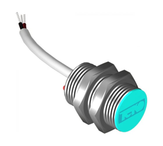 Индуктивный датчик ТЕКО ISB BS2A-32P-5-L Sn=5 мм, корпус М12x1 алюминий заподлицо, 10 ... 30 DC NС PNP, IP67, подключение кабель 00-00034336 1