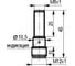 Индуктивный датчик ТЕКО ISB BC13B-32P-1,5-LS4 Sn=1,5 мм, корпус М8x1 латунь заподлицо, 10 ... 30 DC NС PNP, IP67, подключение разъем 00-00024794 2
