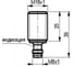 Индуктивный датчик ТЕКО ISB BC42A-31N-8-LS402 Sn=8 мм, корпус М18x1 алюминий заподлицо, 10 ... 30 DC NO NPN, IP67, подключение разъем 00-00024828 2