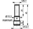 Индуктивный датчик ТЕКО ISB BC13B-31P-2-LS4 Sn=2 мм, корпус М8x1 латунь заподлицо, 10 ... 30 DC NO PNP, IP67, подключение разъем 00-00035489 2