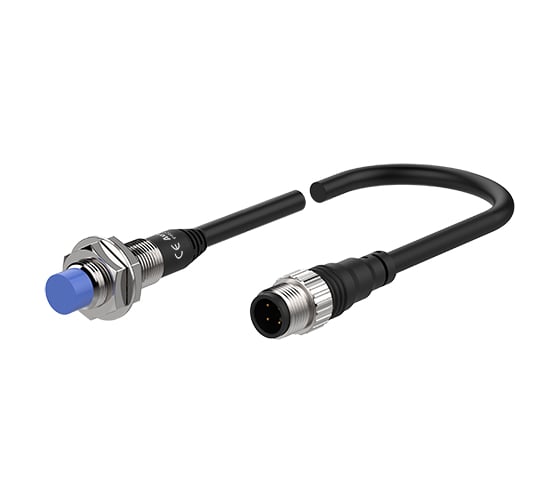 Индуктивный датчик приближения Autonics PRDW12-8DN, NPN НО, 3-пр., 2м, 12-24В, артикул A1600001780R
