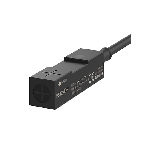 Индуктивный датчик приближения Autonics PS12-4DN, NPN НО, 3-пр., 2м, 12-24В, артикул A1600002004R