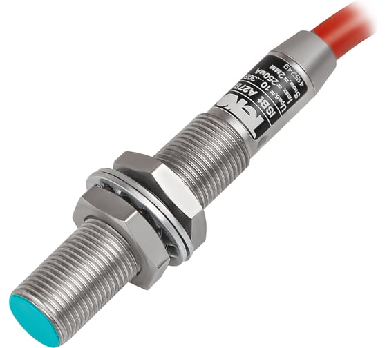 Индуктивный датчик автотранспортного исполнения ТЕКО ISBt A27B8-31P-4-LTT5-C-P1, Sn=4 мм, корпус М12x1 латунь заподлицо, 10 ... 30 DC NO PNP 3-х проводный, IP68, подключение колод 00-00033968 1