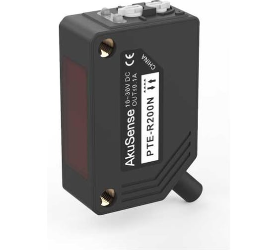 Оптический датчик рефлекторный AKUSENSE PTE-R200N Sn=2000 мм NPN НО/НЗ (Программ) 10...30DC кабель 2м 07-00044111 1