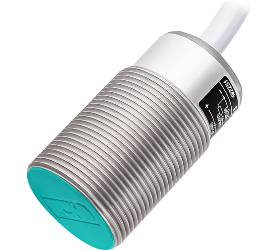 Индуктивный датчик ТЕКО ISB A8A8-31N-10G-LZT2-C-P, Sn=10мм, корпус М30x1,5, алюминий, заподлицо, 10-30 DC, NPN NO, IP68, подключение кабель 00-00035336 1