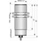 Выключатель бесконтактный индуктивный Индукция ИВ25-NC-AC-Z(Л63) 40860 2
