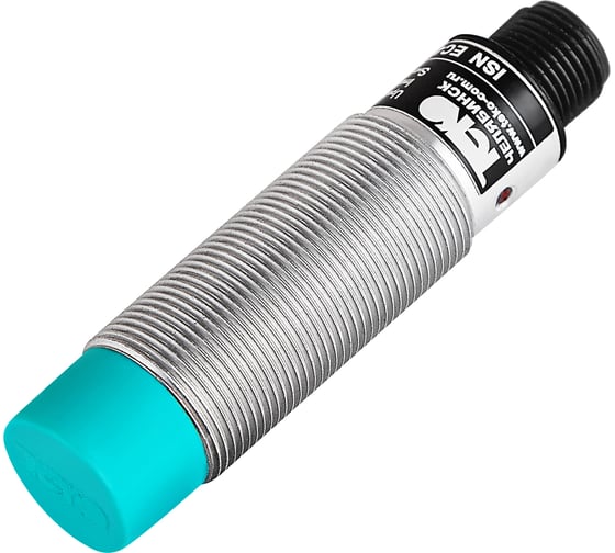 Индуктивный датчик ТЕКО ISN EC4A-43P-8-LZS4, Sn=8мм, корпус М18x1 Алюминий не заподлицо, 10 ... 30 DC, PNP NO/NC, IP67, подключение разъем 00-00025598 1