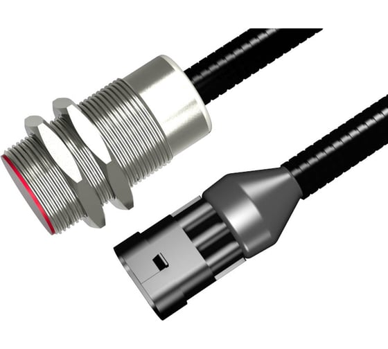 Выключатель бесконтактный индуктивный Индукция И25-NC-PNP-P3A.3-ПГ-HT-Y10(Л63, Lкаб=0,5м, с гофро-трубой) 26274 1