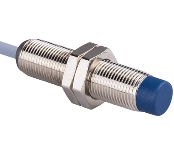 Индуктивный датчик Emas NPN-НЗ, кабель 2м_3, расстояние срабатывания 4мм, 400 Гц, выступающий, 10-30В DC, IP67 SIM12NM1OC2 1