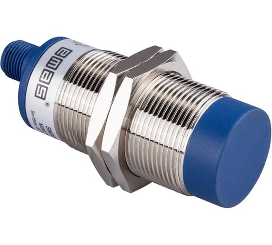 Индуктивный датчик Emas PNP-НО, разъём M12_3, расстояние срабатывания 15мм, 200 Гц, выступающий, 10-30В DC, IP67 SIM30NM1PSX 1