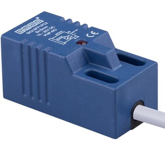 Индуктивный датчик Emas PNP-НО, кабель 2м_3, расстояние срабатывания 5мм, 800 Гц, скрытый монтаж, 10-30В DC, IP67 SIQ18FP1PC2 1