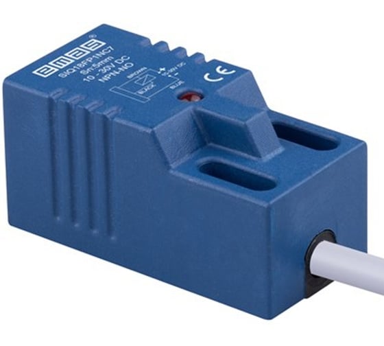 Индуктивный датчик Emas NPN-НО, кабель 7м_3, расстояние срабатывания 5мм, 800 Гц, скрытый монтаж, 10-30В DC, IP67 SIQ18FP1NC7 1