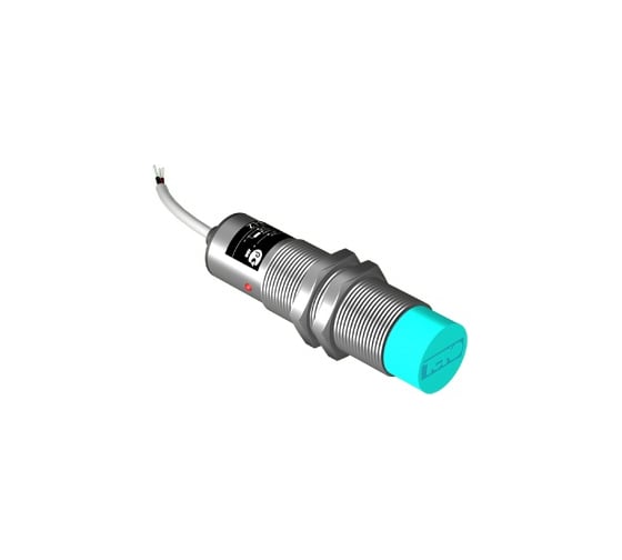 Индуктивный преобразователь перемещения ТЕКО ISAN E41A-31P-8-P Sn=8 мм, корпус M18x1 алюминий не заподлицо, 15-30 DC, NO PNP, IP67, кабель 00-00023918 1