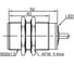 Индуктивный датчик Lanbao LR30XBF10DLO Sn=10 мм, корпус 30x30x63, медно-никелевый сплав, заподлицо, 10-30DC, NO, IP67, кабель 2м 07-00040647 3