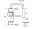 Индуктивный датчик ТЕКО ISB CC02B8-31P-1,5-LS4 Sn=1,5 мм,Корпус 4х4x25,Алюминий,заподлицо,10...30DC,PNP NO,IP68, Разъем 00-00024932 3