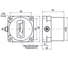Корпус ТЕКО ISN I8P5-43P-R35-LZ Sn=0-35 мм, 60х60х40 Алюминий не заподлицо, 10...30DC NO/NC PNP, IP67, кабель 00-00026229 3