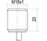 Корпус ТЕКО ISB BS4A-31P-5-L Sn=5 мм, М18x1 Алюминий заподлицо, 10...30DC PNP NO, IP67, кабель 00-00024890 3