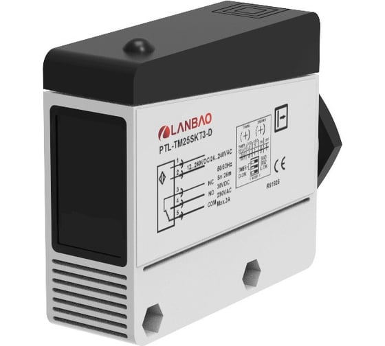 Оптический датчик барьерный (приёмник) Lanbao PTL-TM40DPRT3-D Sn=40000 мм,PNP NO/NC (Програм),10...30DC,клемм.коробка 07-00039770 1