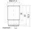 Индуктивный датчик ТЕКО ISB A8B-31P-10-LZ-D, Sn=10мм, Корпус М30x1, 5, Латунь, заподлицо, 10...30DC, PNP NO, IP67, кабель 08-00049787 3