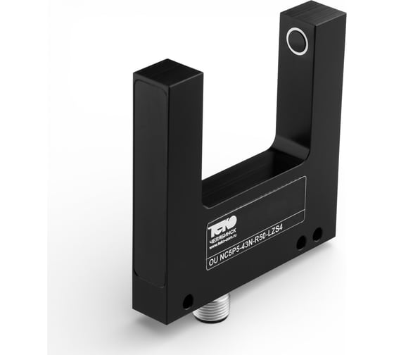 Оптический датчик щелевой ТЕКО OU NC5P5-43N-R50-LZS4 Sn=50мм, NPN NO/NC 10…30DC, IP65, разъем М12 00-00051297