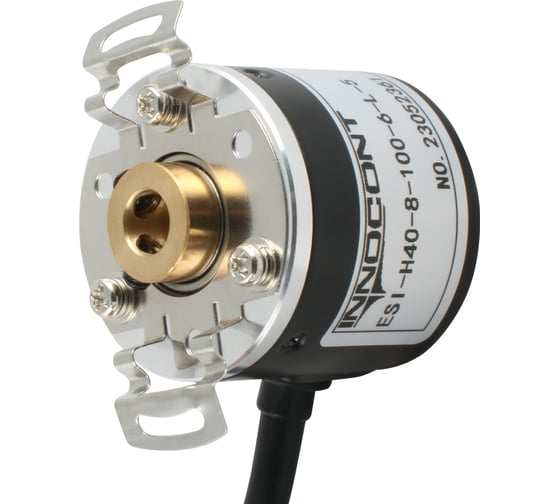 Инкрементальный энкодер INNOCONT D=40мм, полый вал 8мм, 500 имп/об, 24VDC, выход HTL, IP54, -20…+80C, радиал ESI-H40-8-500-3-T-24