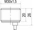 Индуктивный датчик взрывозащищенный ТЕКО ISB BS7A-10-N-C-3 Sn=10 мм, корпус М30x1.5, алюминий, заподлицо, 7,7… 9 DC, Namur, IP67, кабель 3м 00-00022249 2