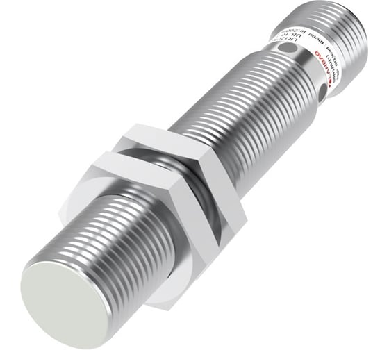 Индуктивный датчик Lanbao LR12XBF02DPC-E2 Sn=2 мм, корпус М12x1, латунь, заподлицо, 10-30DC, NC PNP, IP67, разъем M12 07-00040557