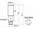 Индуктивный датчик ТЕКО ISB AC4B8-31P-8-LZS4, Sn=8 мм, корпус 18x18х62 Латунь заподлицо, 10...30DC NO PNP, IP68, разъемМ12 00-00052518 3