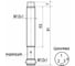 Индуктивный датчик Теко ISN EC24A-12G-4-LS27 00-00025535 3