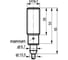 Индуктивный датчик ТЕКО ISB AF4A-31N-5-LZ-C-2,5 Sn=5 мм, корпус М18x1 алюминий заподлицо, 10 ... 30 DC NO NPN, IP67, подключение кабель 00-00040144 3