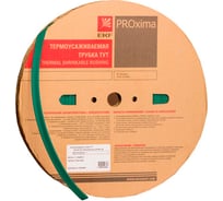 Термоусаживаемая трубка EKF ТУТ нг 50/25, зеленая, рулон PROxima tut-50-j