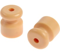 Роликовый изолятор для провода ТУНДРА цвет сосна, 100 шт 9561556