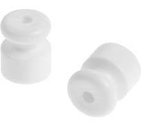 Роликовый изолятор для провода ТУНДРА цвет Белый, 100 шт 9561554