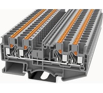 Клемма на дин-рейку Degson 4 кв.мм, push-in, серая, 50 штук DS4-QU-01P-11-00Z(H)