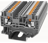 Клемма на дин-рейку Degson 4 кв.мм, push-in, серая, 100 штук DS4-01P-11-00Z(H)