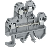Винтовая клемма IEK кви-4-2l двухуровневая 4мм2 серая (50 штук в упаковке) YZN30-004D-K03