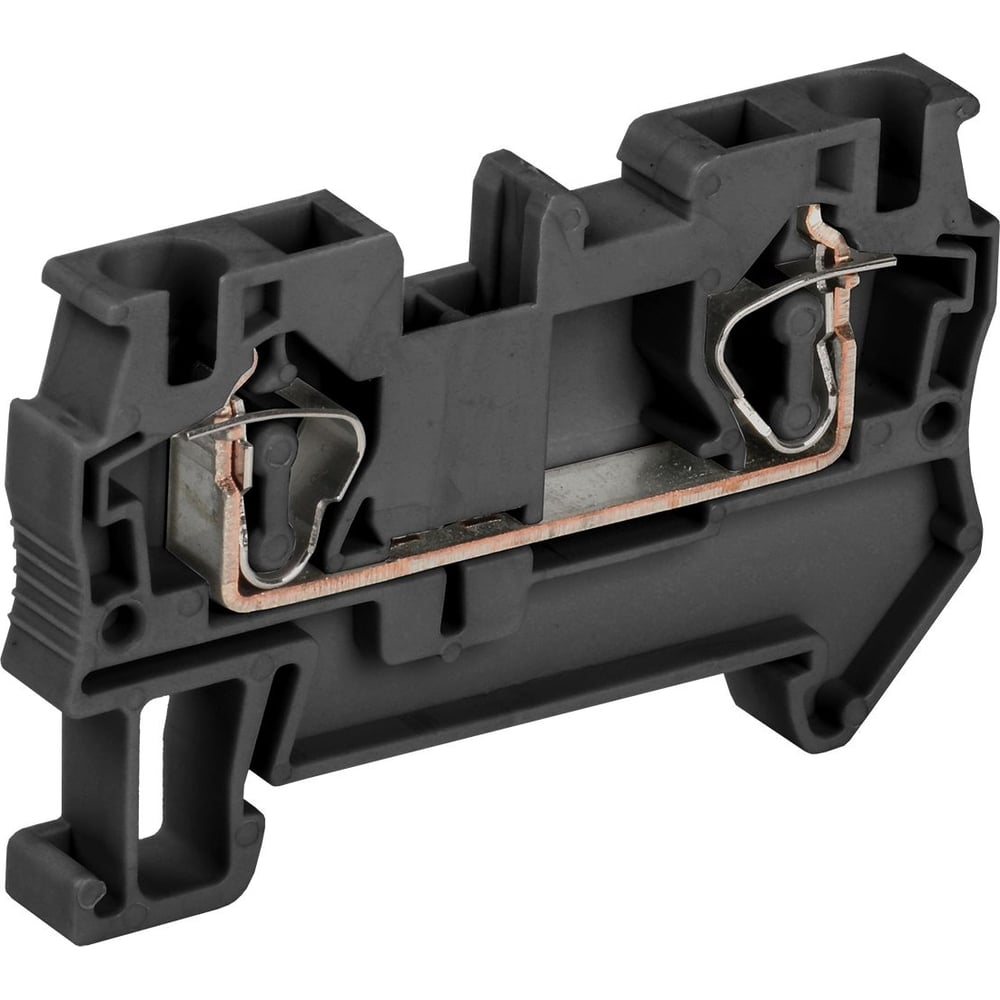 Пружинная клемма IEK кпи 2в-4 41а черный (40 штук в упаковке) YZN11-004 ...