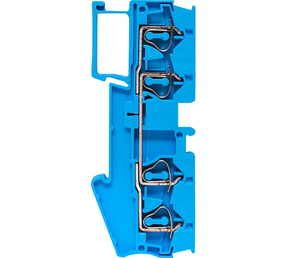 Клеммная пружинная колодка EKF JXB-ST-4 41А 4 вывода синяя plc-jxb-st-4-4-blue
