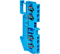 Клеммная пружинная колодка EKF JXB-ST-2.5 31А 4 вывода синяя PROxima plc-jxb-st-2.5-4-blue