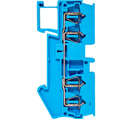 Клеммная пружинная колодка EKF JXB-ST-2.5 31А 4 вывода синяя PROxima plc-jxb-st-2.5-4-blue